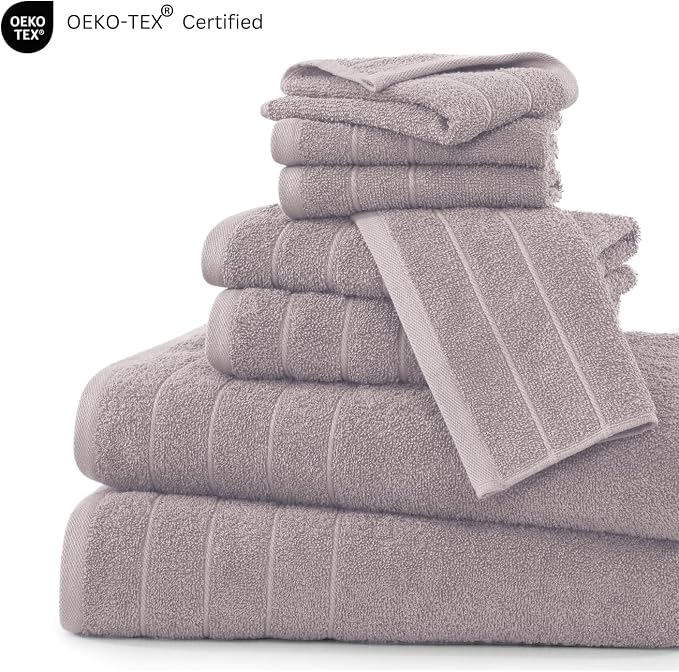 Casa Platino 100% Cotton 8 Piece Bath Towel Set - Image 6