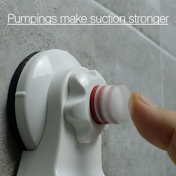 Pump&fix 45 Degrees Adjustable Handheld Shower Head Holder Suction Cup Wall - Image 2