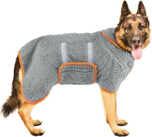 Bienbee Dog Bathrobe, Quick Drying Super Absorbent Dog Robes by Bienbee