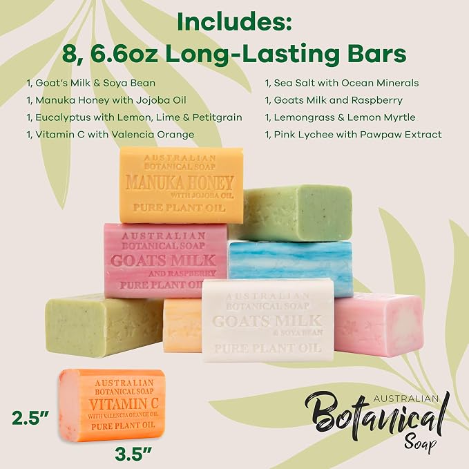 Australian Botanical Soap, 6.6 OZ, Triple Milled Bars - Image 4