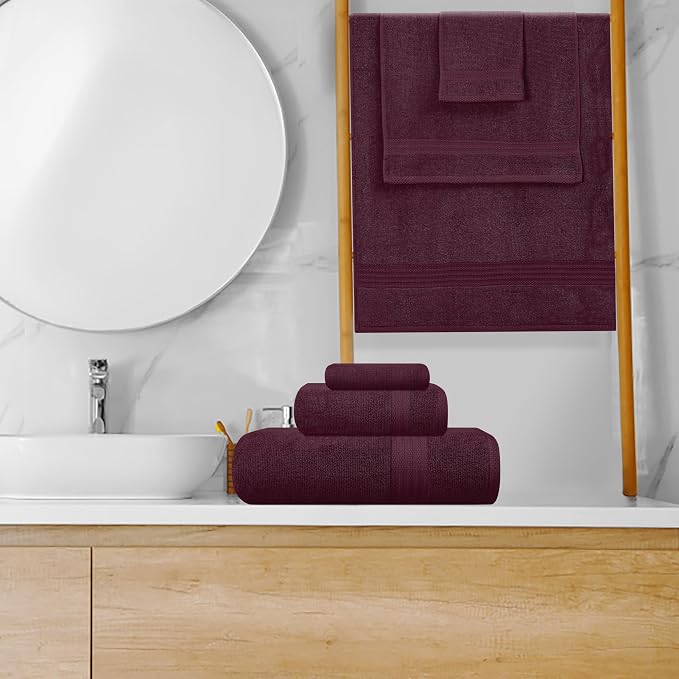 GLAMBURG Ultra Soft 8-Piece Towel Set - Image 4