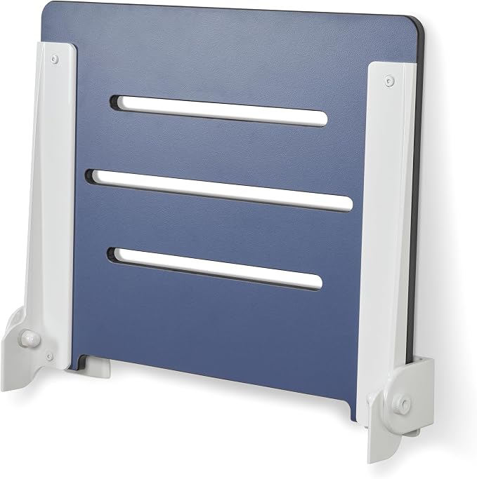 18 inch Silhouette Slimline Folding Wall Mount Shower Bench Seat - Image 9