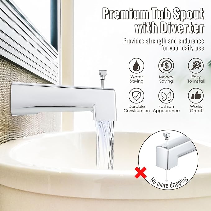 Enhon 7 Inch Slip on Tub Spout - Image 5