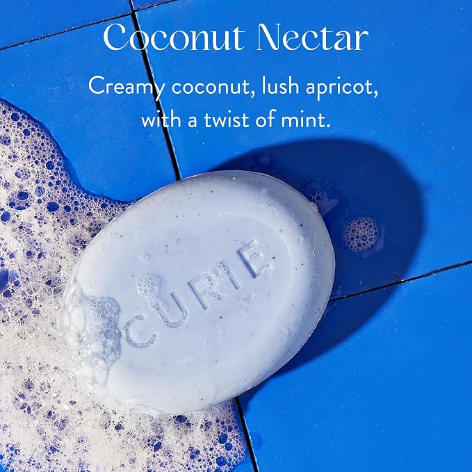 Curie Coconut Nectar Exfoliating Body Wash Bar – Natural, Sulfate-Free Formula - Image 4
