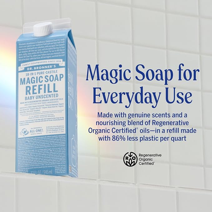 Dr. Bronner's Magic Soap-Pure-Castile Liquid Refill - Image 2