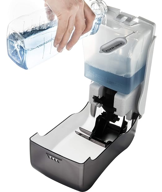 San Jamar SF1300TBK SF1300 Rely Manual Foam Soap Dispenser, 1300 mL - Image 4