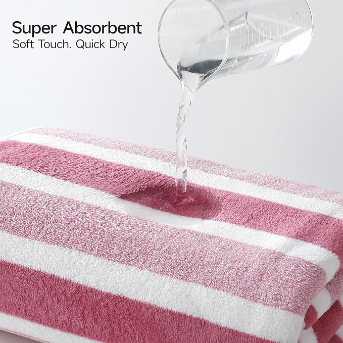 REDKISS Ultra Soft Bath Towel Set 6-Piece 35"x70" | 100% Microfiber, Highly - Image 6