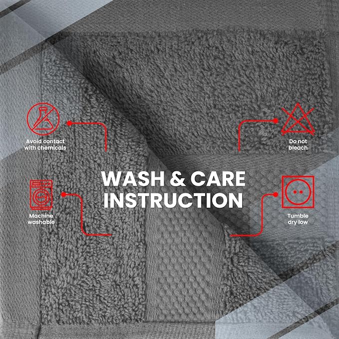 Infinitee Xclusives Dark Grey Hand Towels - Image 7