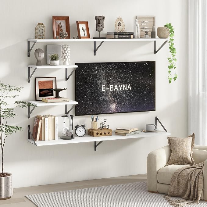 Floating Shelves 55 Inch Long, Wide Large Display Storage Shelves - Image 2