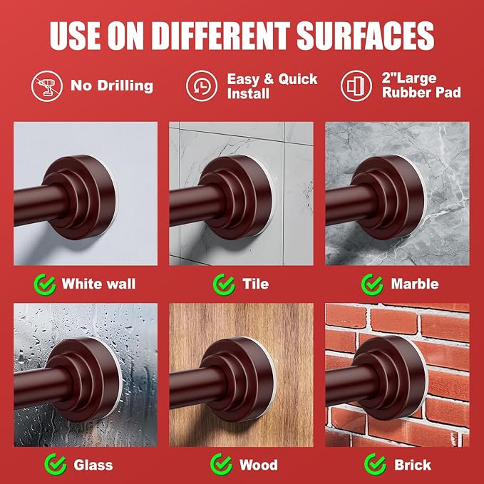 Ausemku Shower Curtain Rod - Image 3