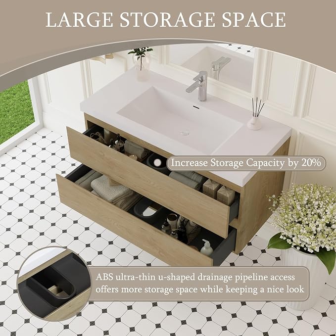 42" Floating Bathroom Vanity - Image 3