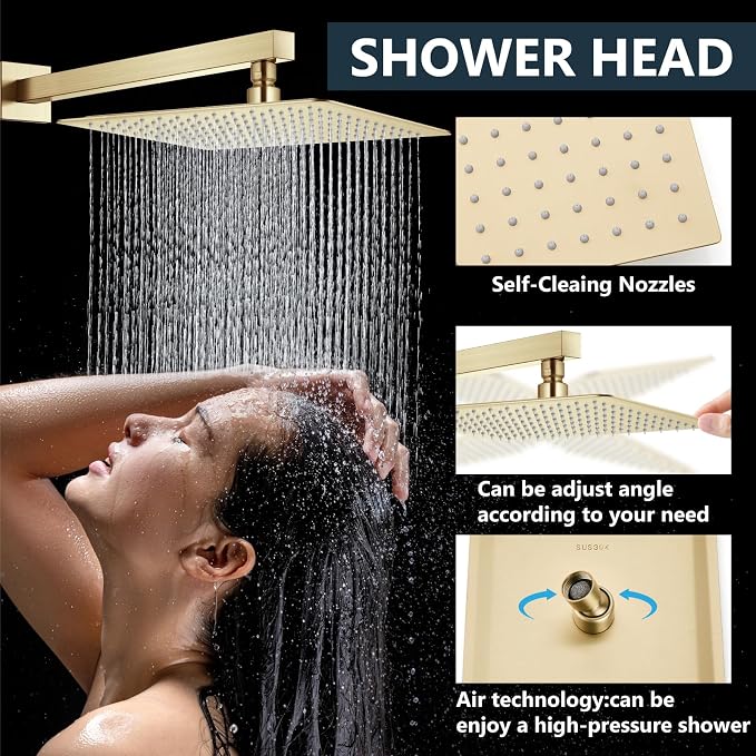 Aolemi Shower Faucet Set Rain Shower System - Image 2