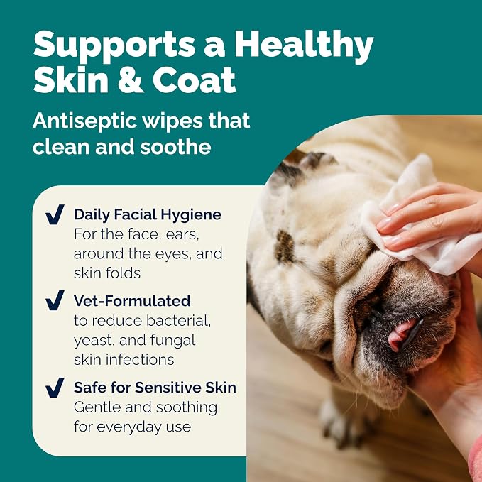Vetnique Dermabliss Dog Face Wipes - Image 5