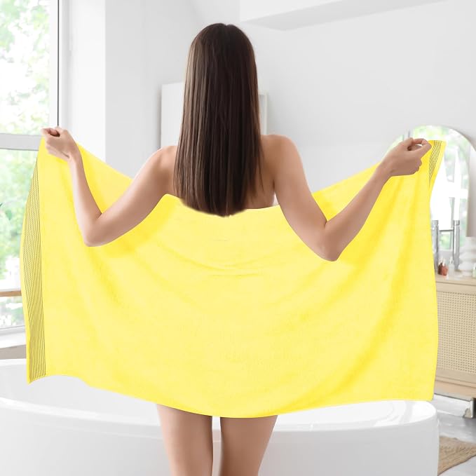 Belizzi Home Cotton 2 Pack Oversized Bath Sheet 35 x 70, Large Bath Sheet - Image 3