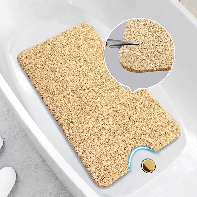 Asvin Soft Textured Bath, Tub Mat, 35x16 Inch, Phthalate Free, Non Slip Comfort - Image 6