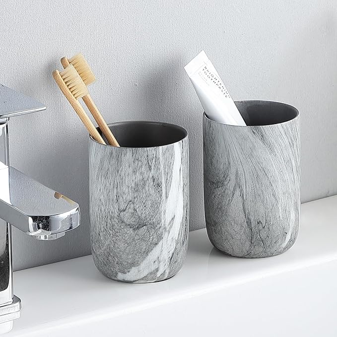Marble Grey Toothbrush Holders for Bathrooms - Image 8
