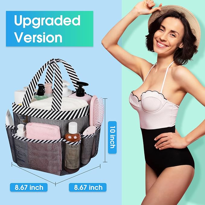 Attmu 2 Pack Mesh Shower Caddy Portable - Image 5