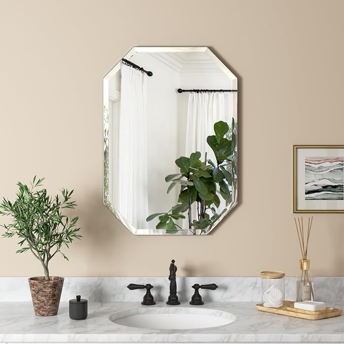 Silver Wall Mirror-Beveled Edge Frameless Mirror - Image 3