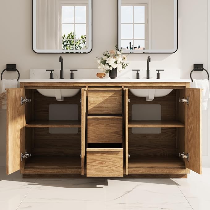 WELLFOR 60" Bathroom Vanity - Image 8