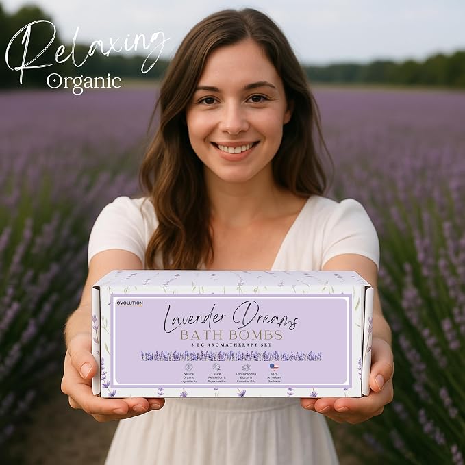 EvolutionUSA Lavender Dreams Bath Bombs - Image 2