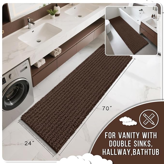 Yimobra Bathroom Runner Rug 70x24 Inch - Image 2