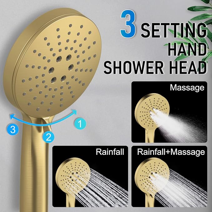 Iriber Thermostatic Shower System Wall Mount - Image 5