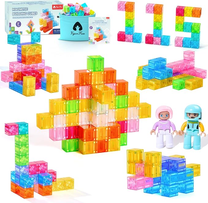 VigorFun Magnetic Blocks Set, Magnet Building Blocks by Vigorfun