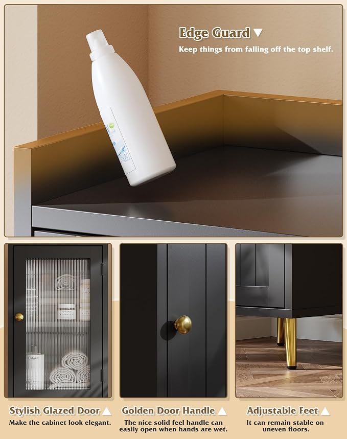 Bathroom Storage Cabinet, Slim Bathroom Storage Cabinet - Image 6