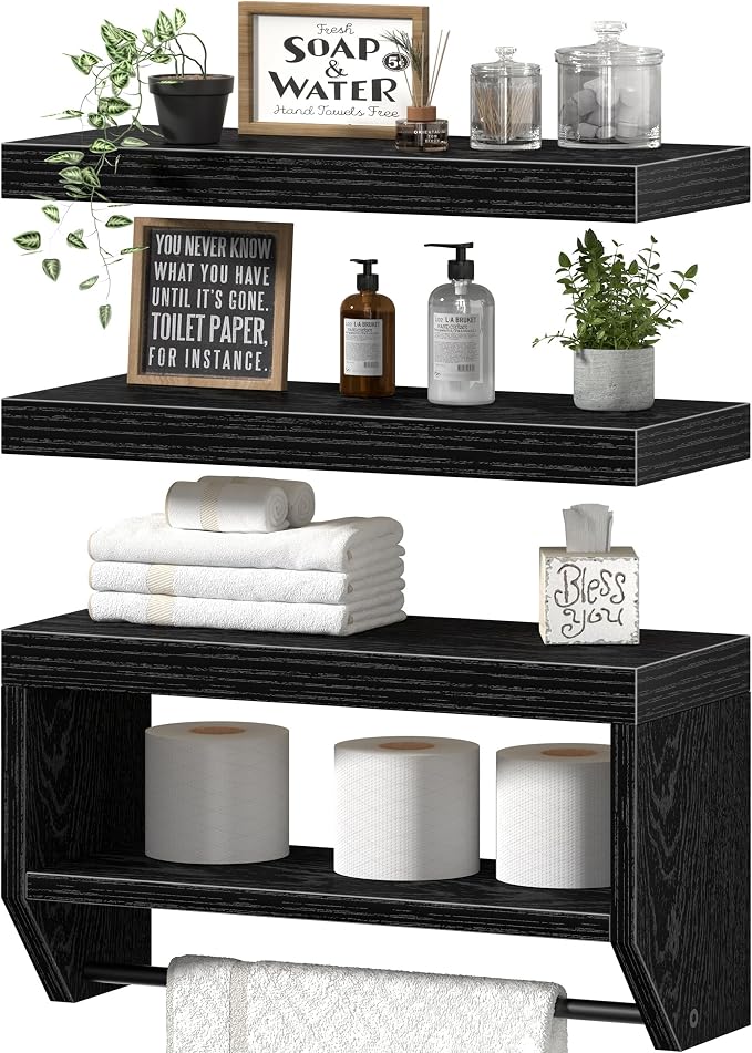 QEEIG Bathroom Floating Shelves by QEEIG