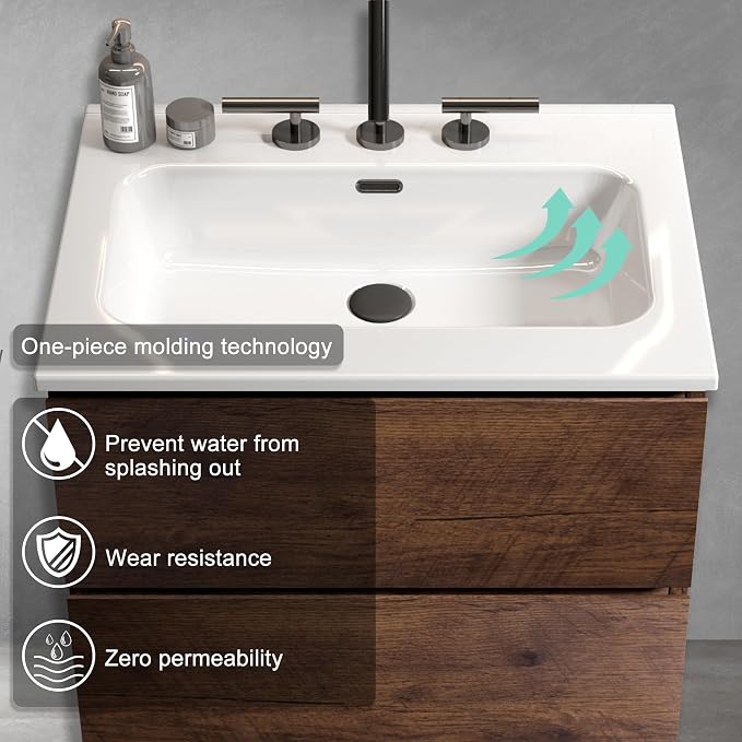 Wall Mounted Floating Bathroom Vanity - Image 3