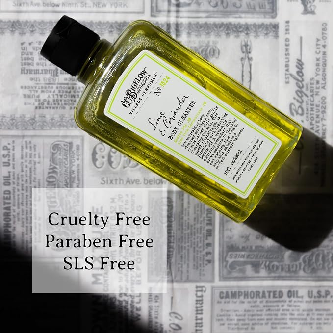 C.O. Bigelow Lime Coriander Body Wash, Village Perfumer Moisturizing Body Wash - Image 5