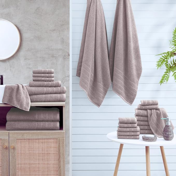 Casa Platino 100% Cotton 8 Piece Bath Towel Set - Image 2