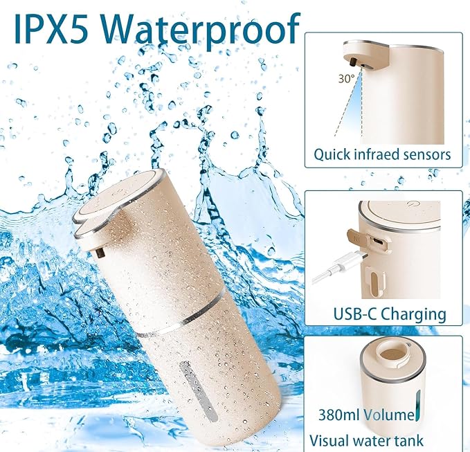 Automatic Liquid Soap Dispenser, Touchless Hand Soap Dispenser USB - Image 4