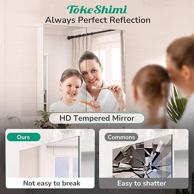 TokeShimi 40x26 Bathroom Medicine Cabinet - Image 6