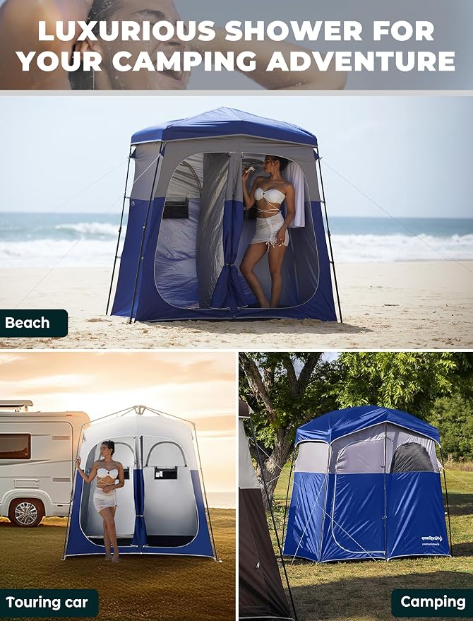 KingCamp Instant Shower Tent, Portable Superior Stable Privacy Shelter - Image 8