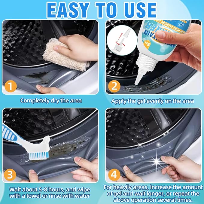 Mold Stain Cleaner Gel, 8 Fl oz Effective Washing Machine Cleaner - Image 5