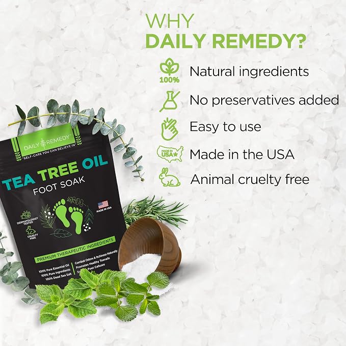 Tea Tree Oil Foot Soak with Epsom Salt - Image 8