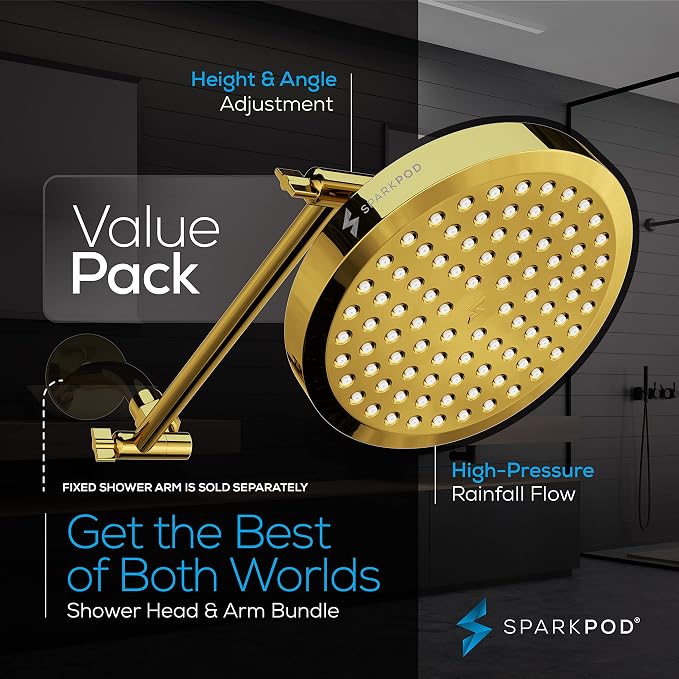 SparkPod Round Rain Shower Head - Image 3