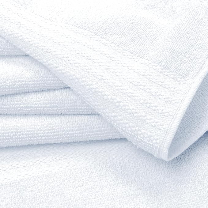 GLAMBURG Ultra Soft 6-Piece Hand Towel Set 16x28-100% Ringspun Cotton - Image 2