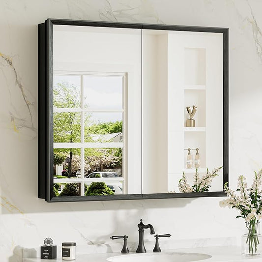 TokeShimi 30 x 26 Medicine Cabinet Mirror by RefinedBathroomAccessories