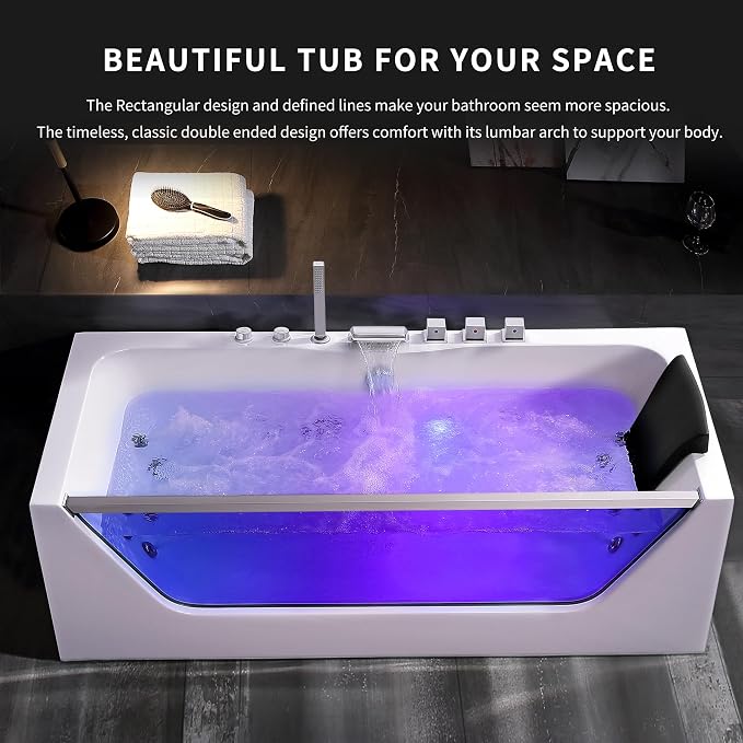 Empava 67” Whirlpool Bathtub - Image 4