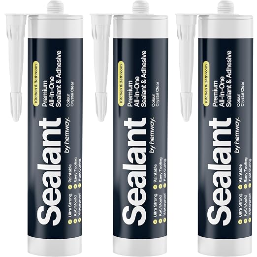 Crystal Clear Kitchen & Bathroom Sealant & Adhesive Hybrid Polymer | Superior by Hemway