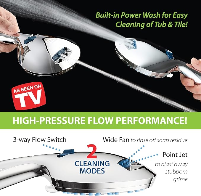 Hotel Spa AquaCare for California As-Seen-On-TV High Pressure Handheld Rain - Image 9
