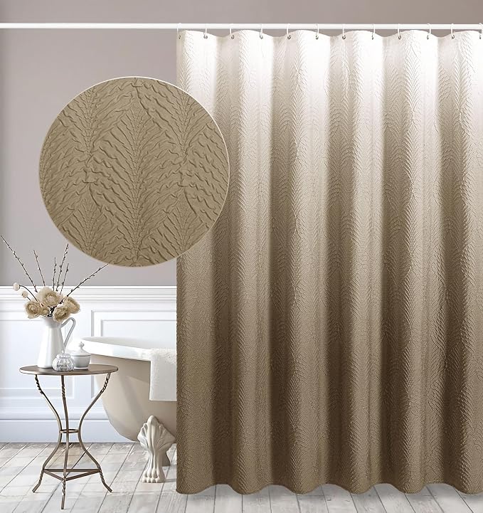 Gibelle Ombre Brown Shower Curtain by Gibelle