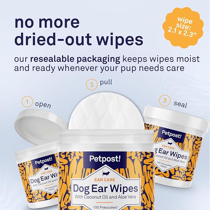 Petpost | Dog Ear Cleaner Wipes - Image 8