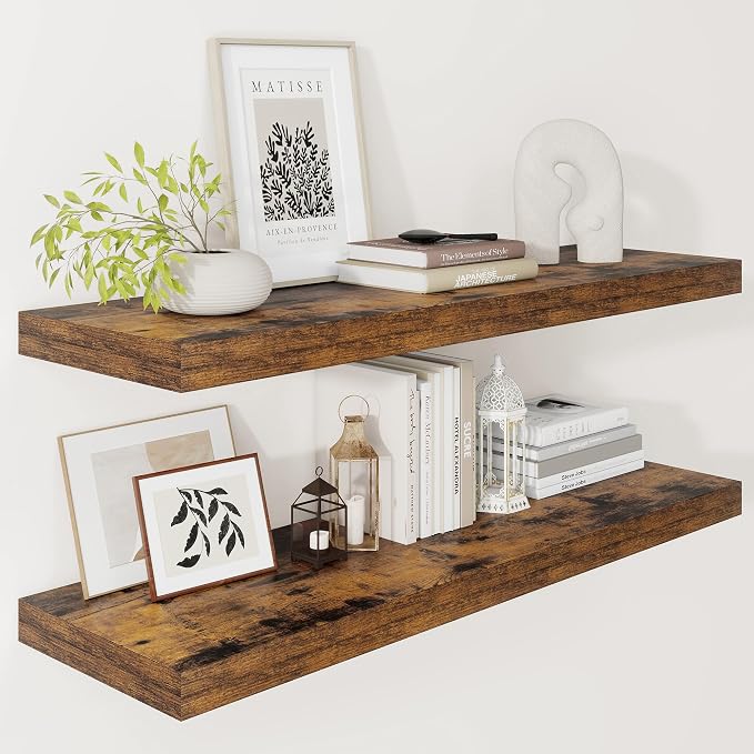 Vivelove 12" Deep Floating Shelves by VIVELOVE