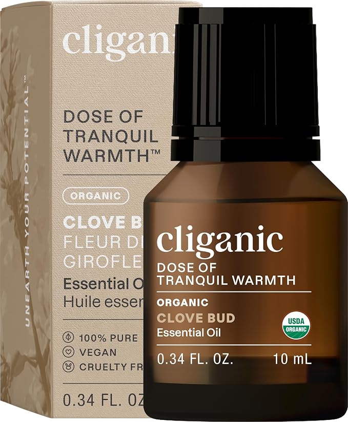 Cliganic Organic Clove Bud Essential Oil, 100% Pure Natural by Cliganic