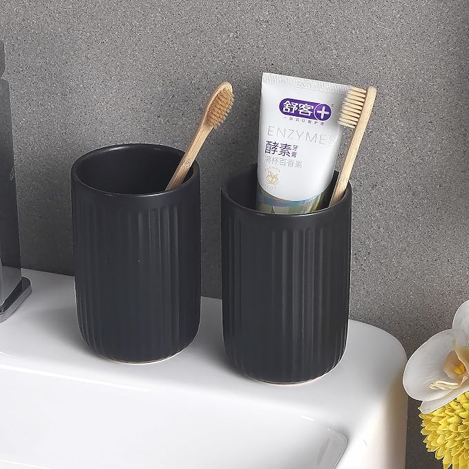 Matte Black Toothbrush Holders for Bathrooms - Image 6