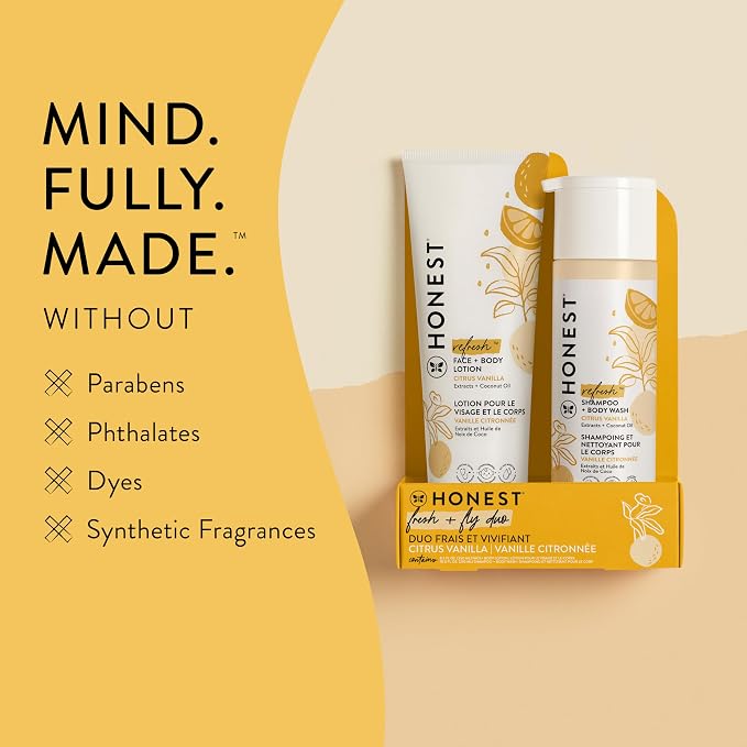 The Honest Company 2-in-1 Cleansing Shampoo and Body Wash Face Lotion Bundle - Image 4