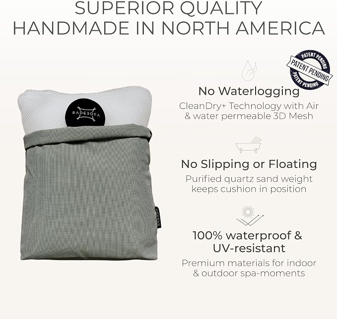 BADESOFA® Luxury Bath Pillows for Tub Full Body Set - Image 4